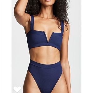 L*Space Ribbed Midnight Blue Bikini
